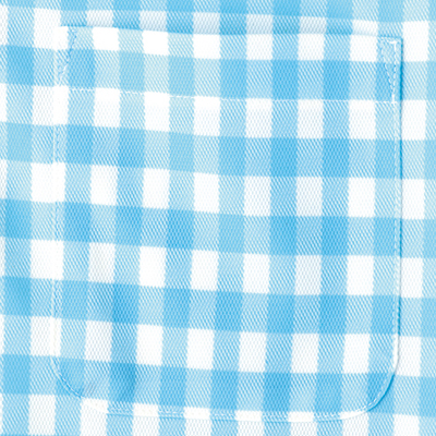 チェックプリントポロシャツ