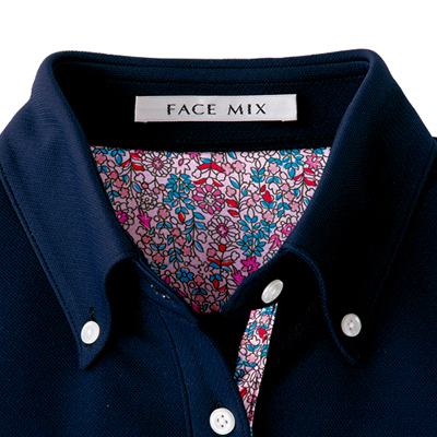 メンズポロシャツ(花柄B)