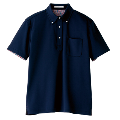 メンズポロシャツ(花柄B)