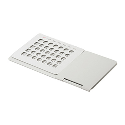 アルミ万年カレンダー