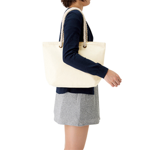 厚手キャンバスパイプハンドルトート(M)