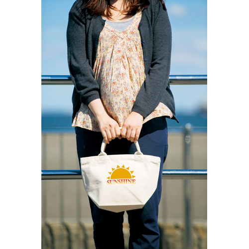 厚手キャンバスパイプハンドルトート