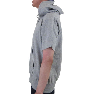 半袖ジップパーカ