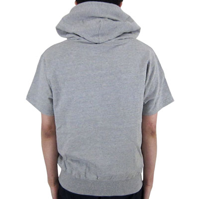 半袖ジップパーカ