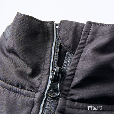 マイクロリップストップフードインジャケット(裏フリース)