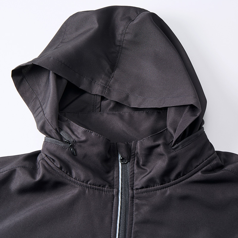 マイクロリップストップフードインジャケット(裏フリース)