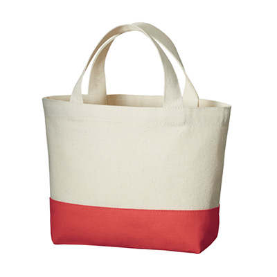 キャンバスカラーボトムトート(S)