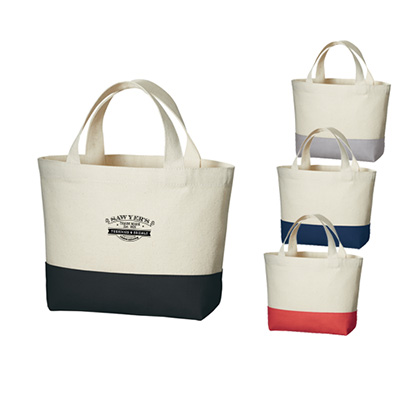 キャンバスカラーボトムトート(S)