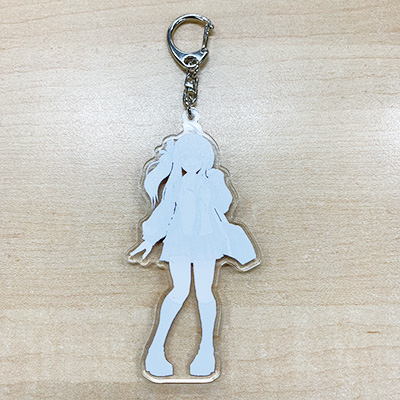 フルカラープリントアクリルキーホルダー
