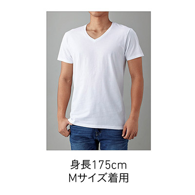 4.3オンススリムフィットVネックTシャツ