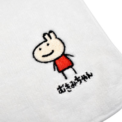 むきみちゃんミニハンカチ(刺繍)