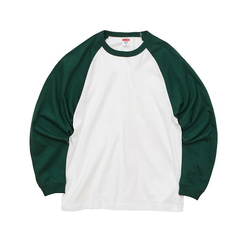 5.6オンス ラグラン ロングスリーブ Tシャツ(1.6インチリブ)｜おすすめ・定番オリジナルTシャツ