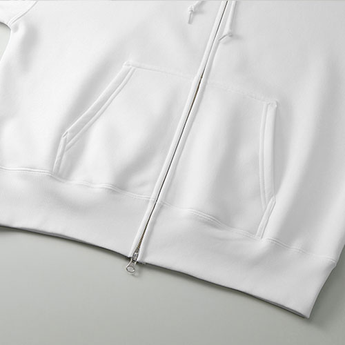 10.0オンスT/Cボックスシルエットスウェットフルジップパーカ(裏起毛)