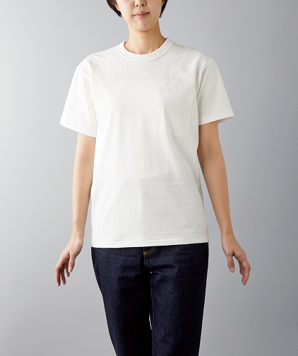 オープンエンドバインダーネックTシャツ(ポケット付)(OE1119