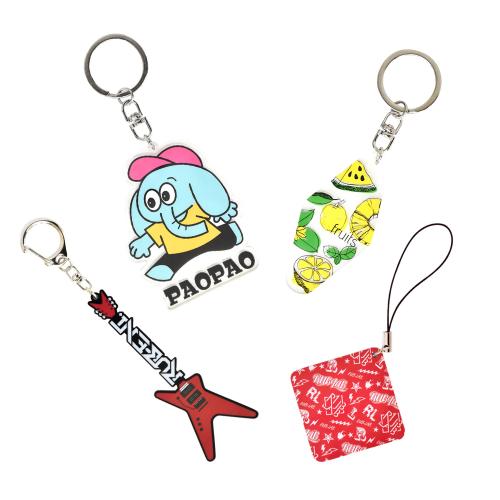 フルカラープリントアクリルキーホルダー