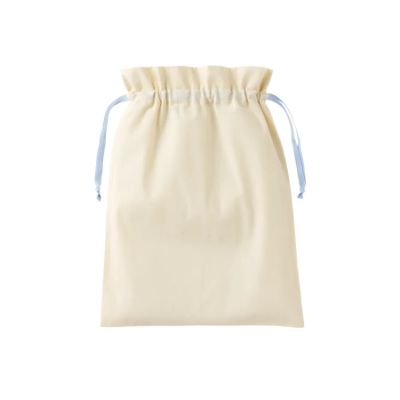 コットンカラーリボン巾着(L)