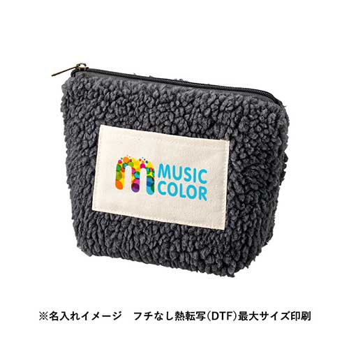 ボア&キャンバスポケットデイリーポーチ