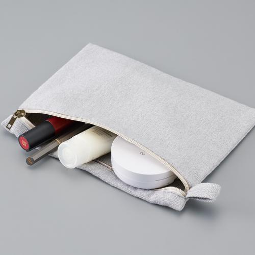 シャンブリックキャンバスフラットポーチ(M)