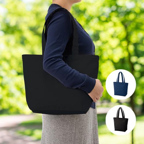 キャンバスベーシックファスナートート(M)