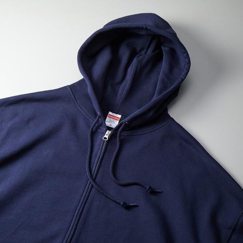 10.0オンス ビッグシルエット スウェット フルジップ パーカ(裏パイル)