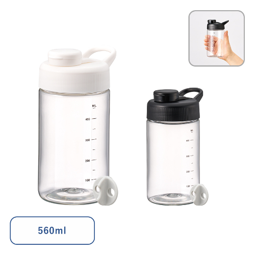 目盛り付シェイカーボトル(シリコンボール付)