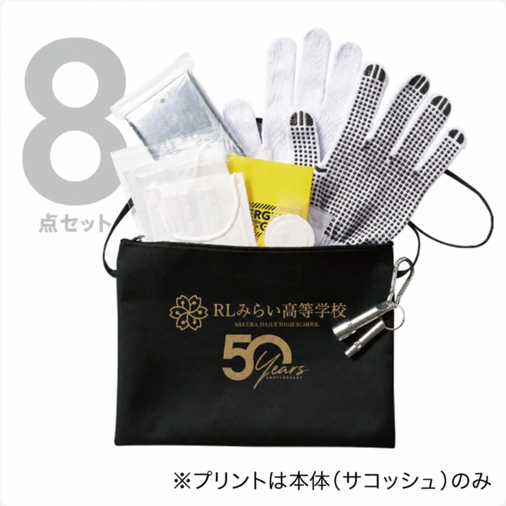 防災緊急8点セット サコッシュタイプ