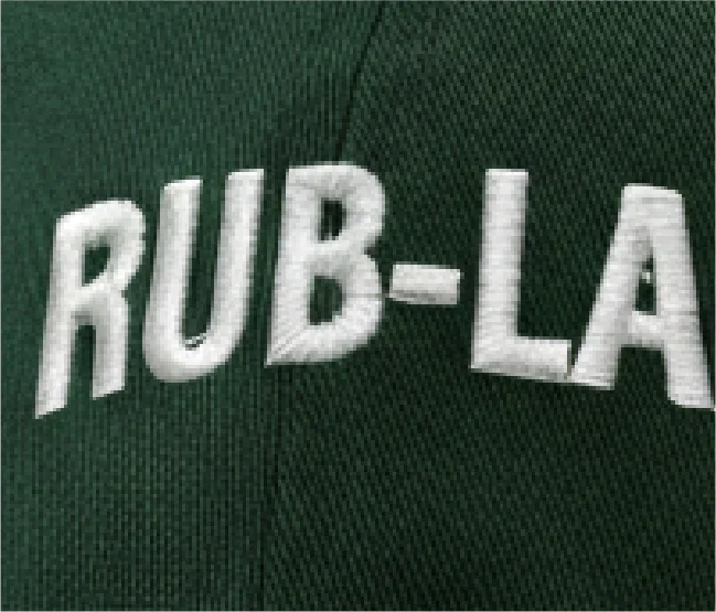 直縫い刺繍の拡大写真