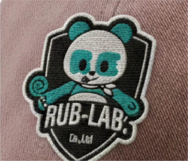 ワッペン刺繍の拡大写真